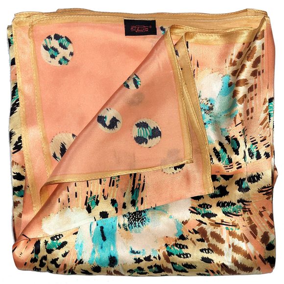 NWT Genuine 100% Mulberry Silk Satin Scarf 41"x41" Large Square Shawl 5925 - Picture 4 of 7